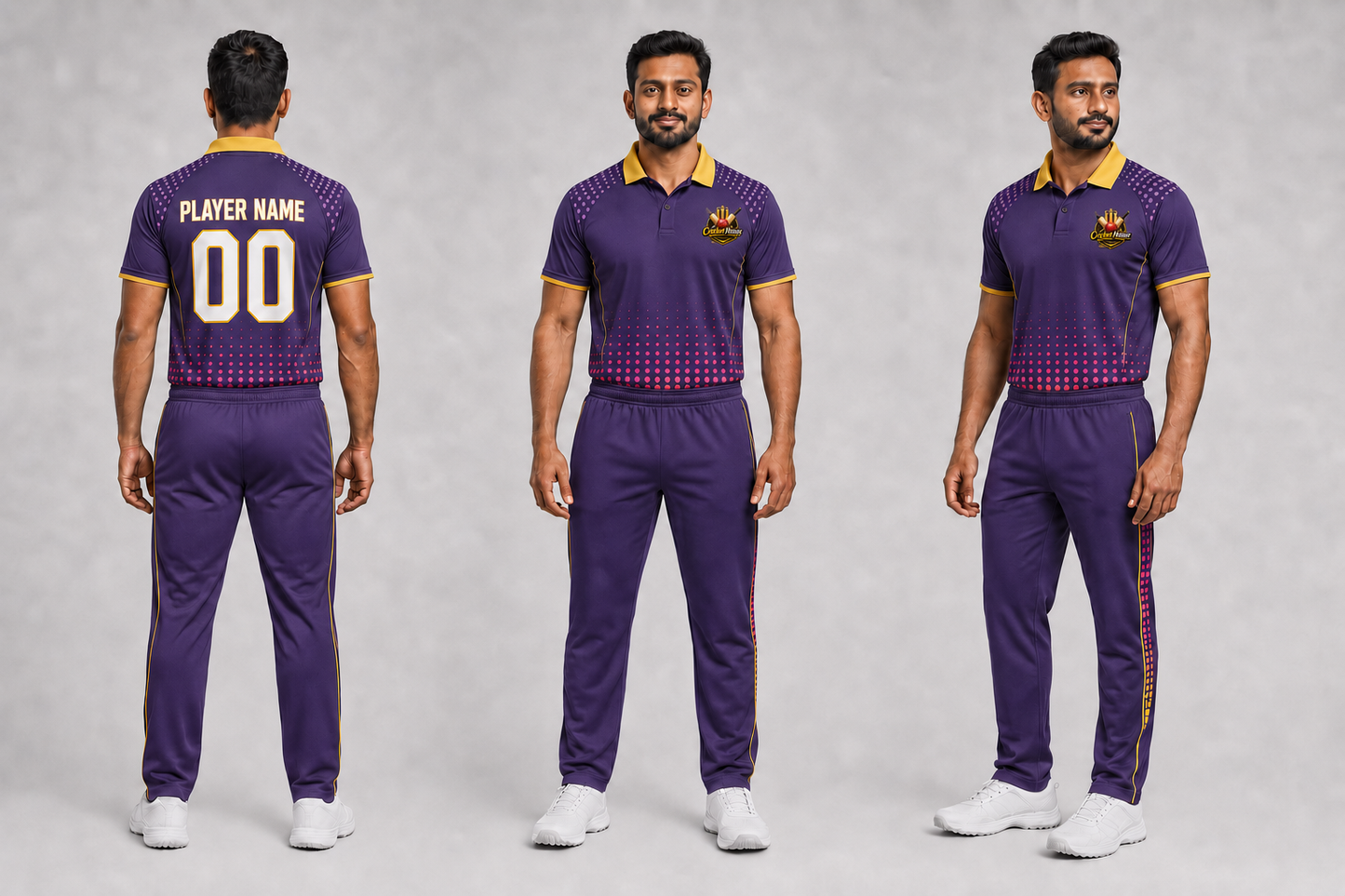CricketHouse Purple & Gold Team Kit — Made to Order