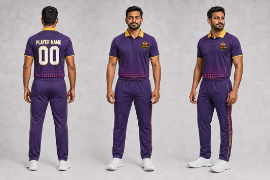 CricketHouse Purple &amp; Gold Team Kit — Made to Order