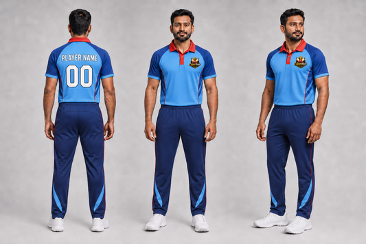 CricketHouse Sky Blue &amp; Navy Team Kit — Made to Order