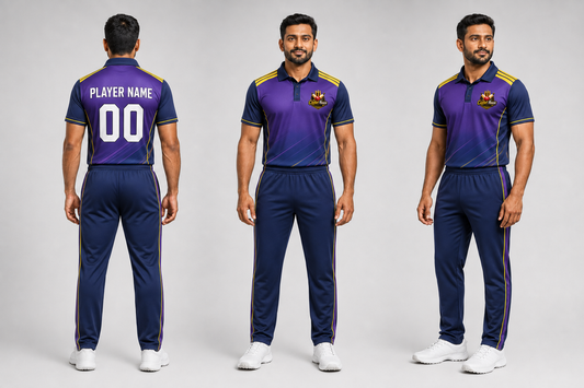 CricketHouse Royal Purple & Navy Team Kit — Made to Order