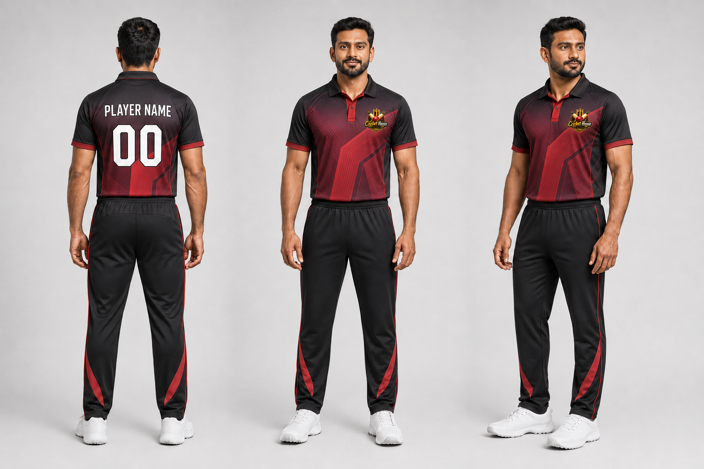 CricketHouse Blackout Crimson Team Kit — Made to Order